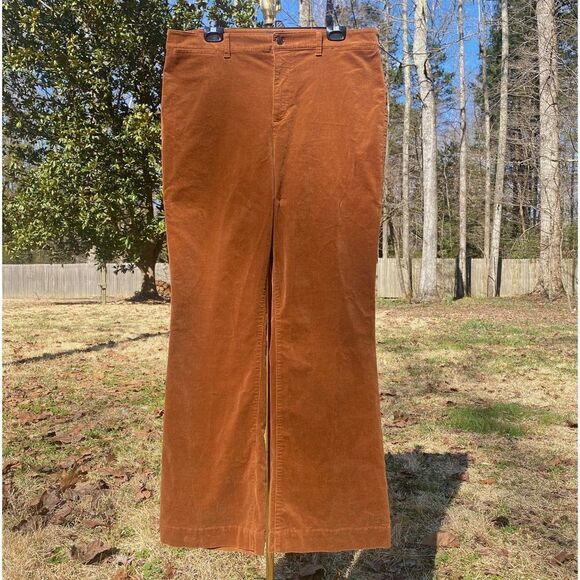 Talbots Brown Corduroy Demi Boot Cut Pants - Picture 2 of 8